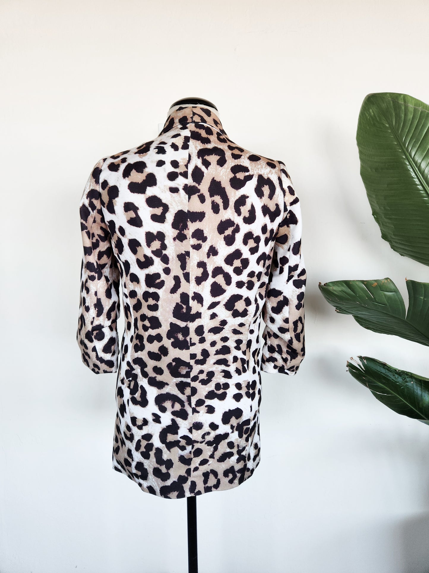ASOS Leopard Print Long Blazer