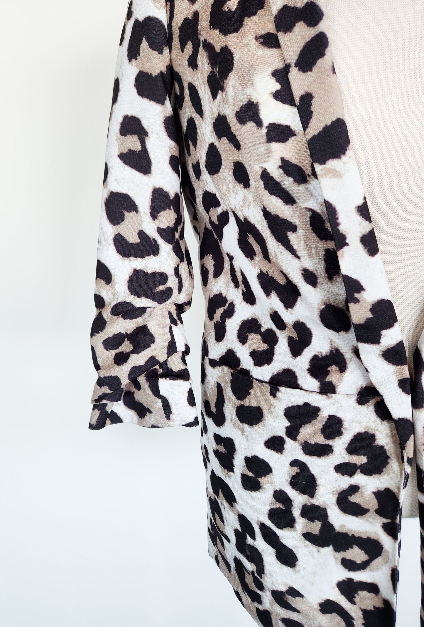 ASOS Leopard Print Long Blazer