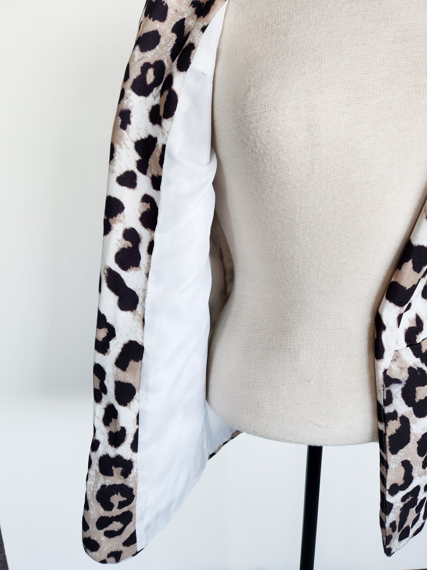 ASOS Leopard Print Long Blazer