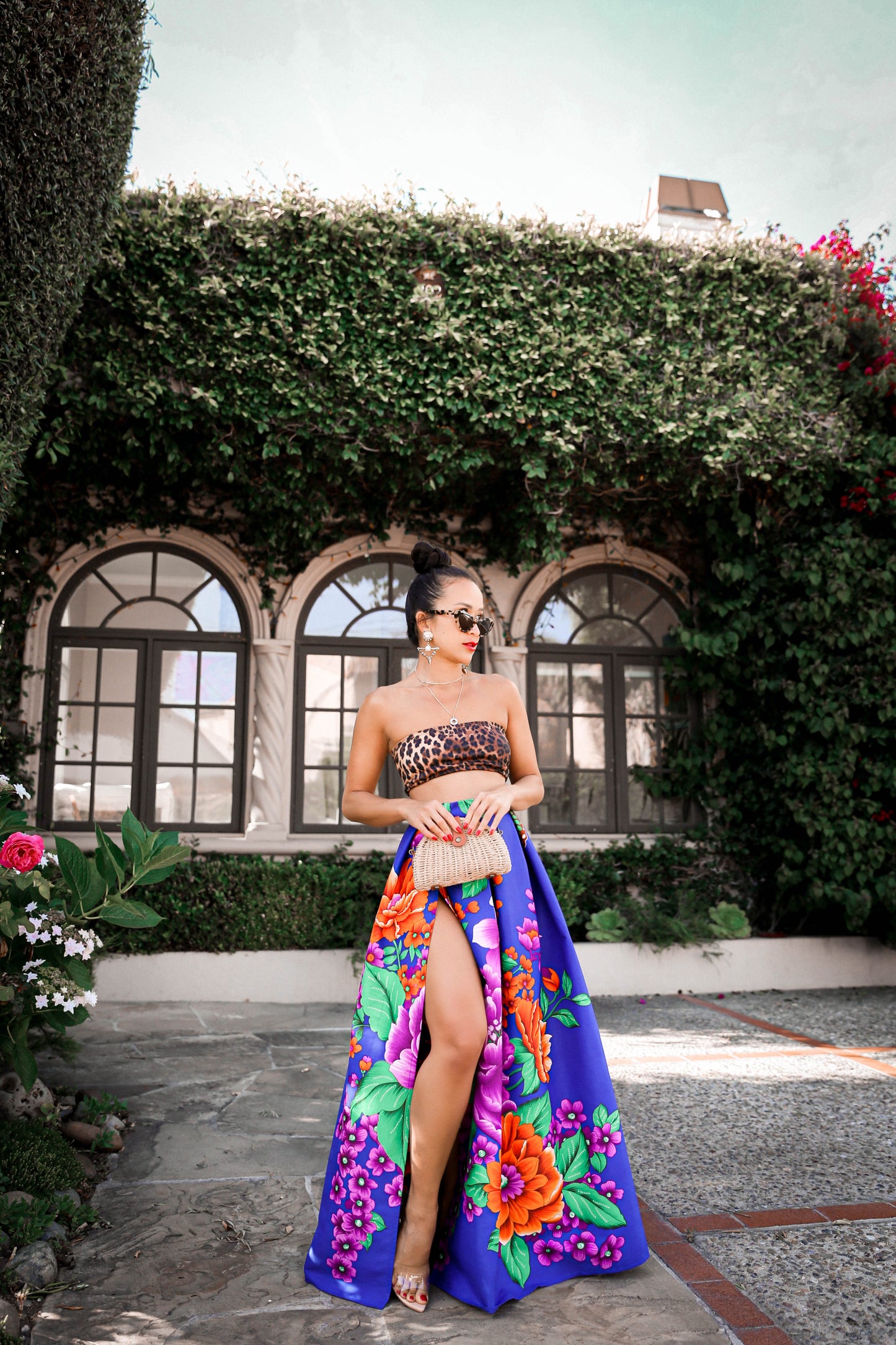 MADE TO ORDER: Flower Power Maxi Ball Skirt