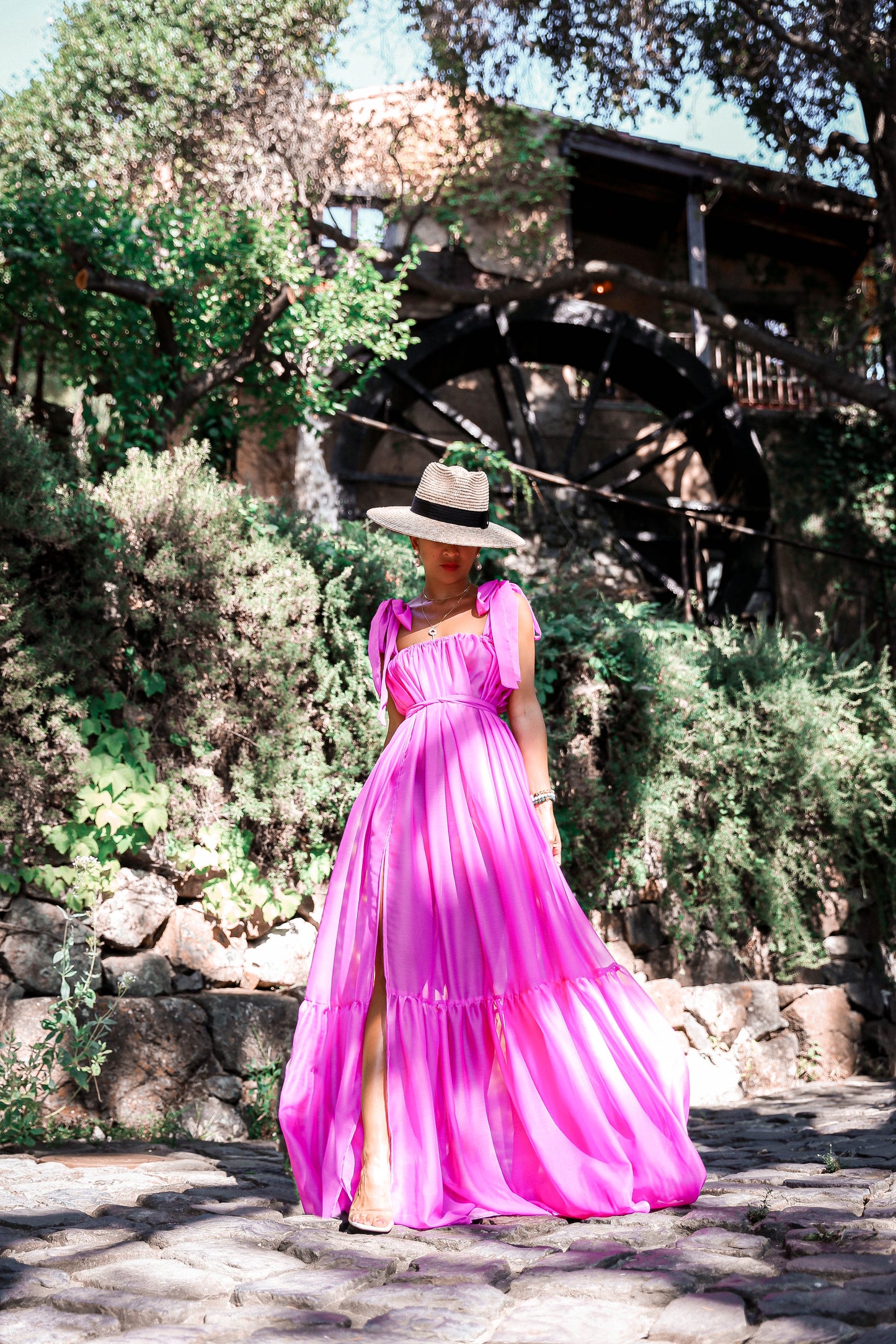 MADE TO ORDER: Sheer Escape Chiffon Maxi Dress