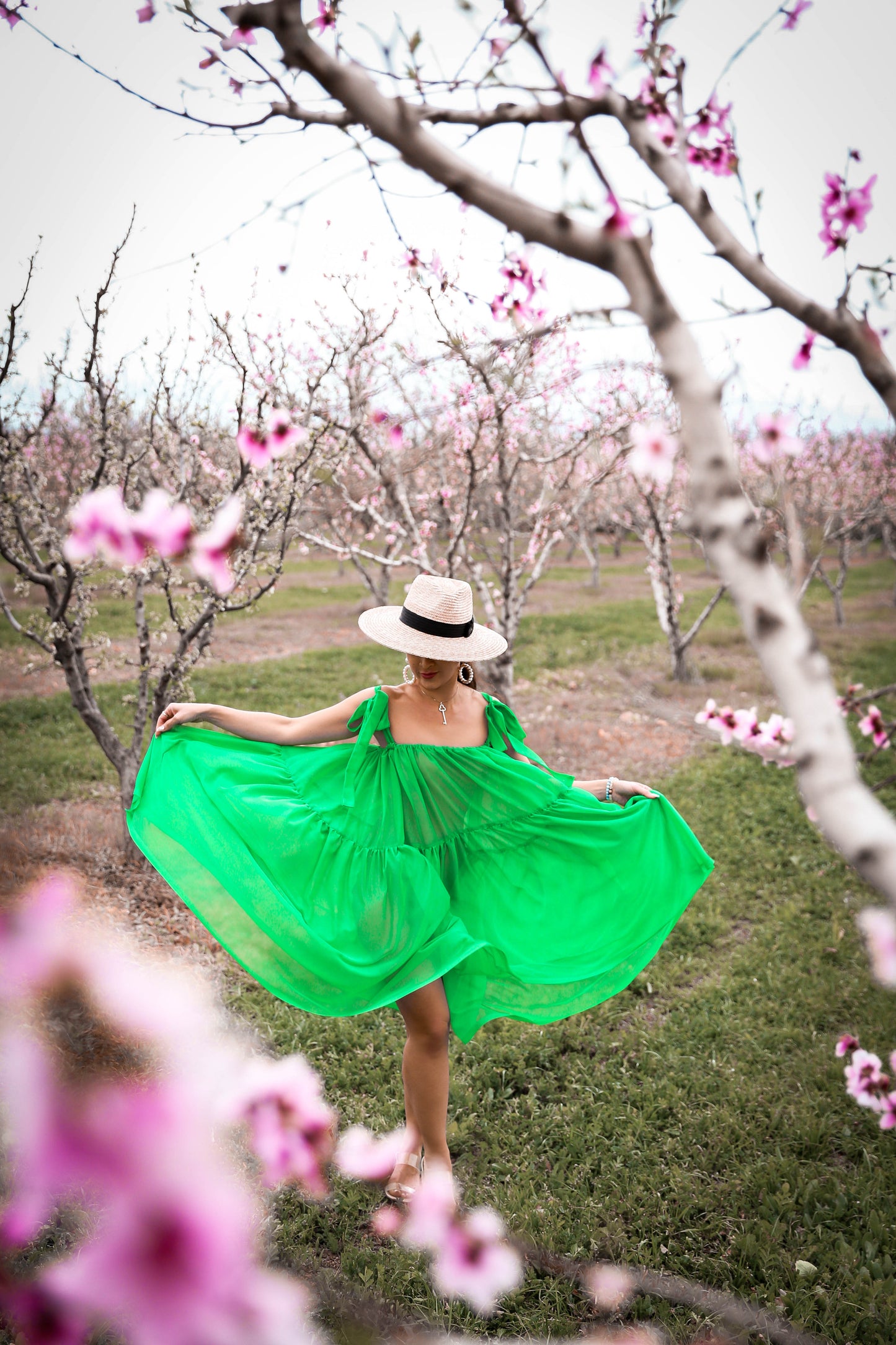 MADE TO ORDER: Sheer Escape Chiffon Mini Dress