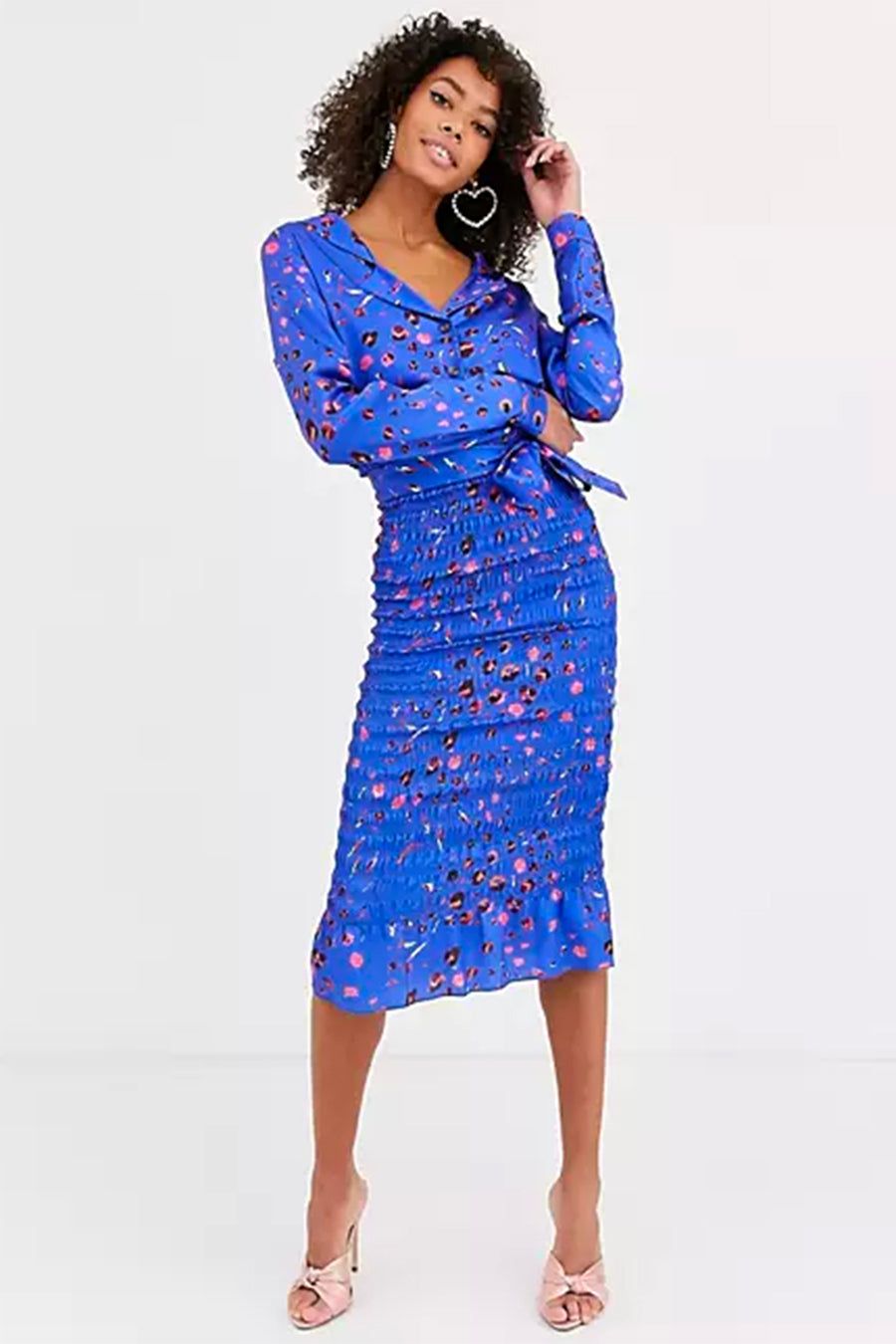 ASOS Never Fully Dressed Shirred Midi Bodycon Skirt KTRcollection ASOS Never Fully Dressed Shirred Midi Bodycon Skirt KTRcollection