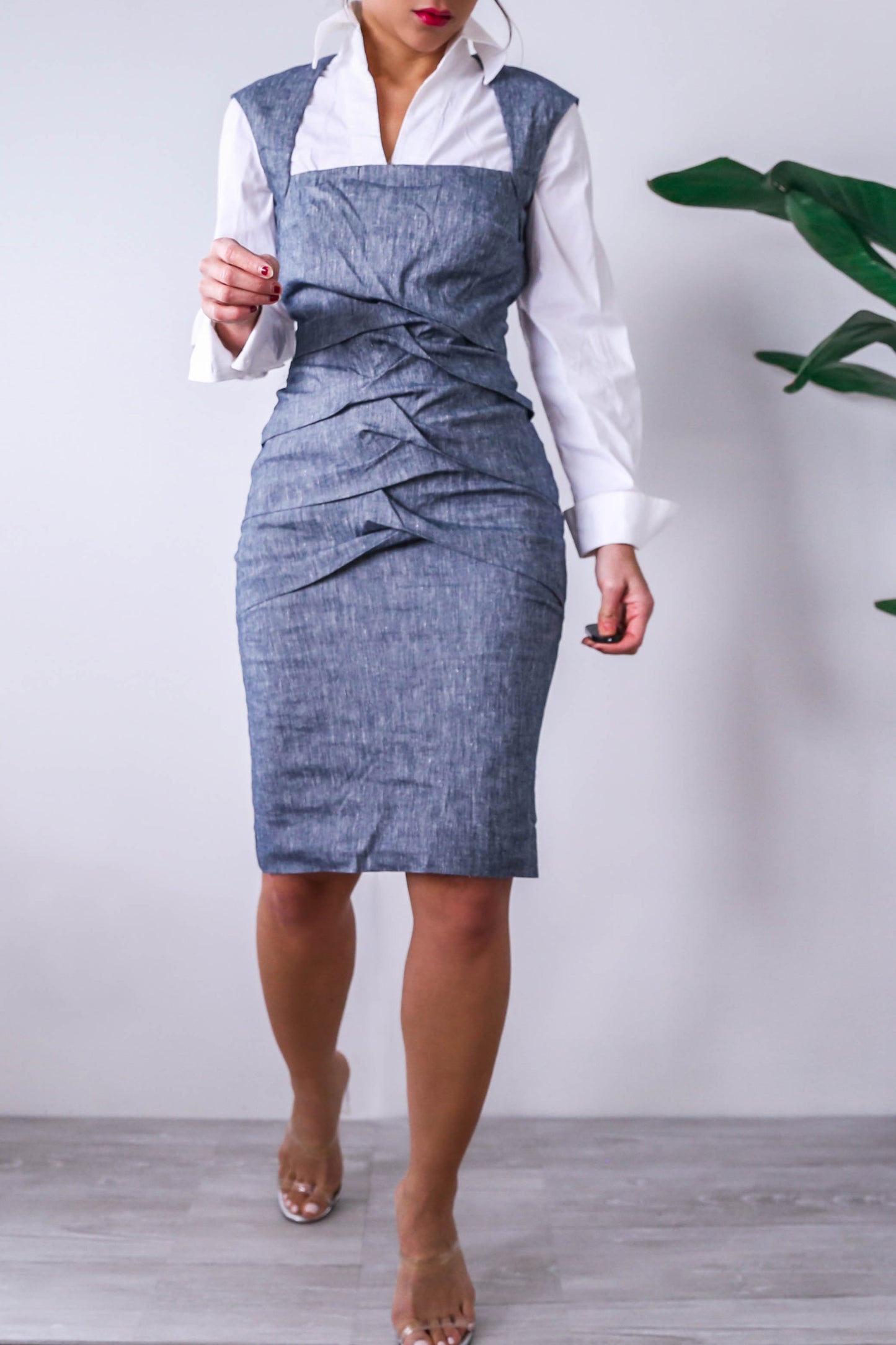 Nicole Miller Denim BodyCon Dress