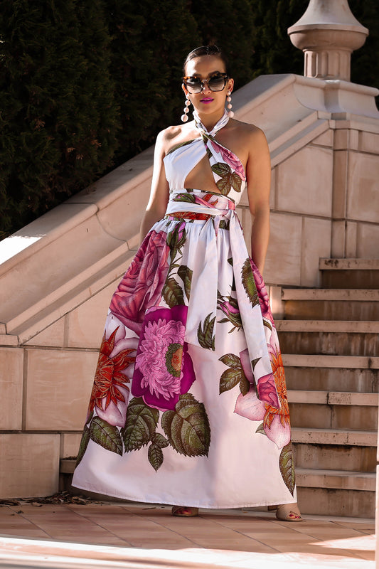 MADE TO ORDER: The Flower Power Top & Skirt Set