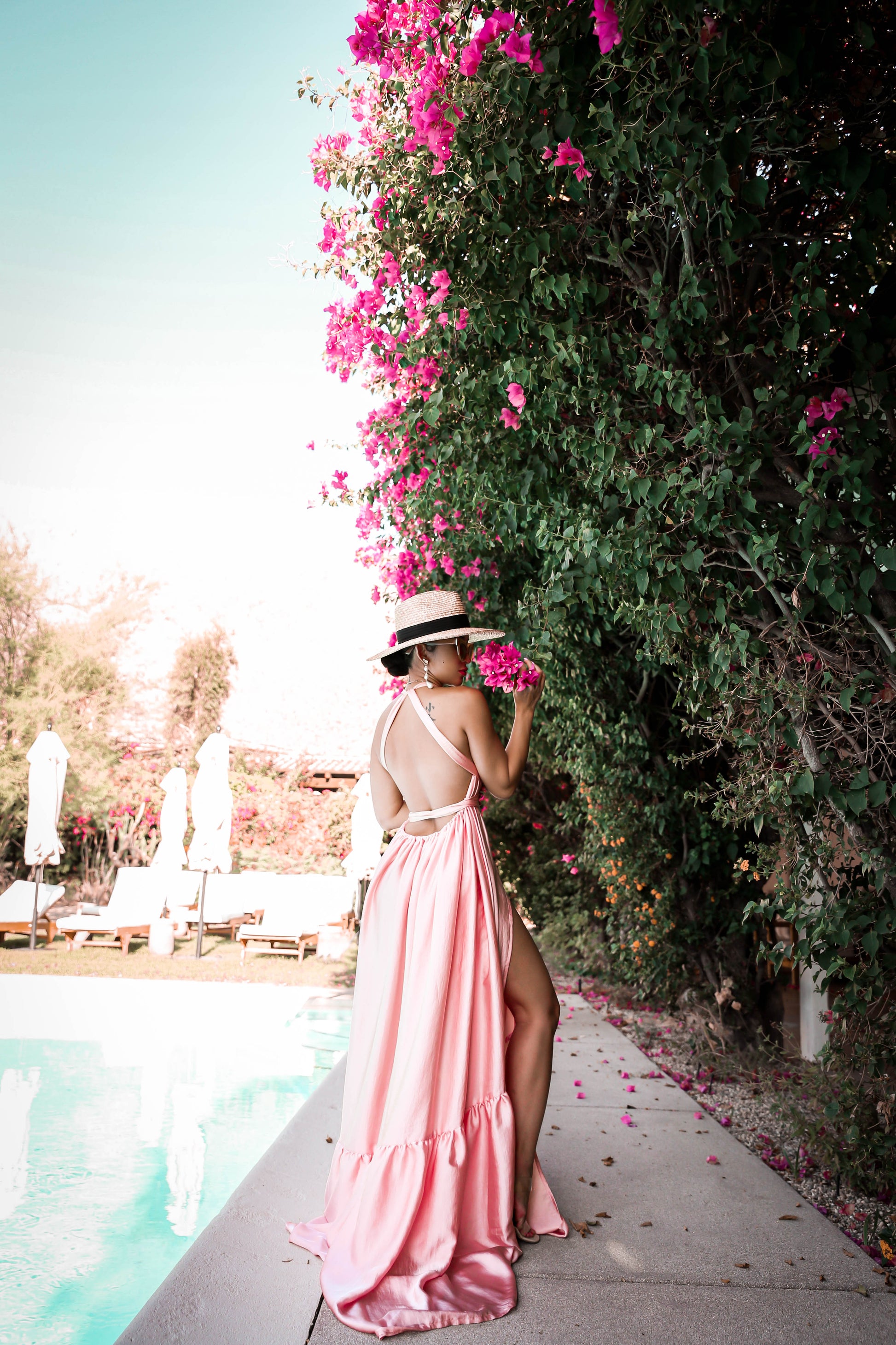 KITRI Olga Tie-Back Palm Springs Mini-Dress