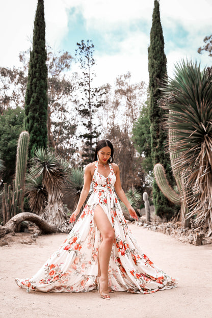 Guest Engagement Party Dress MADE TO ORDER: The Palm Springs Dress In Floral KTRcollection Guest Engagement Party Dress MADE TO ORDER: The Palm Springs Dress In Floral KTRcollection