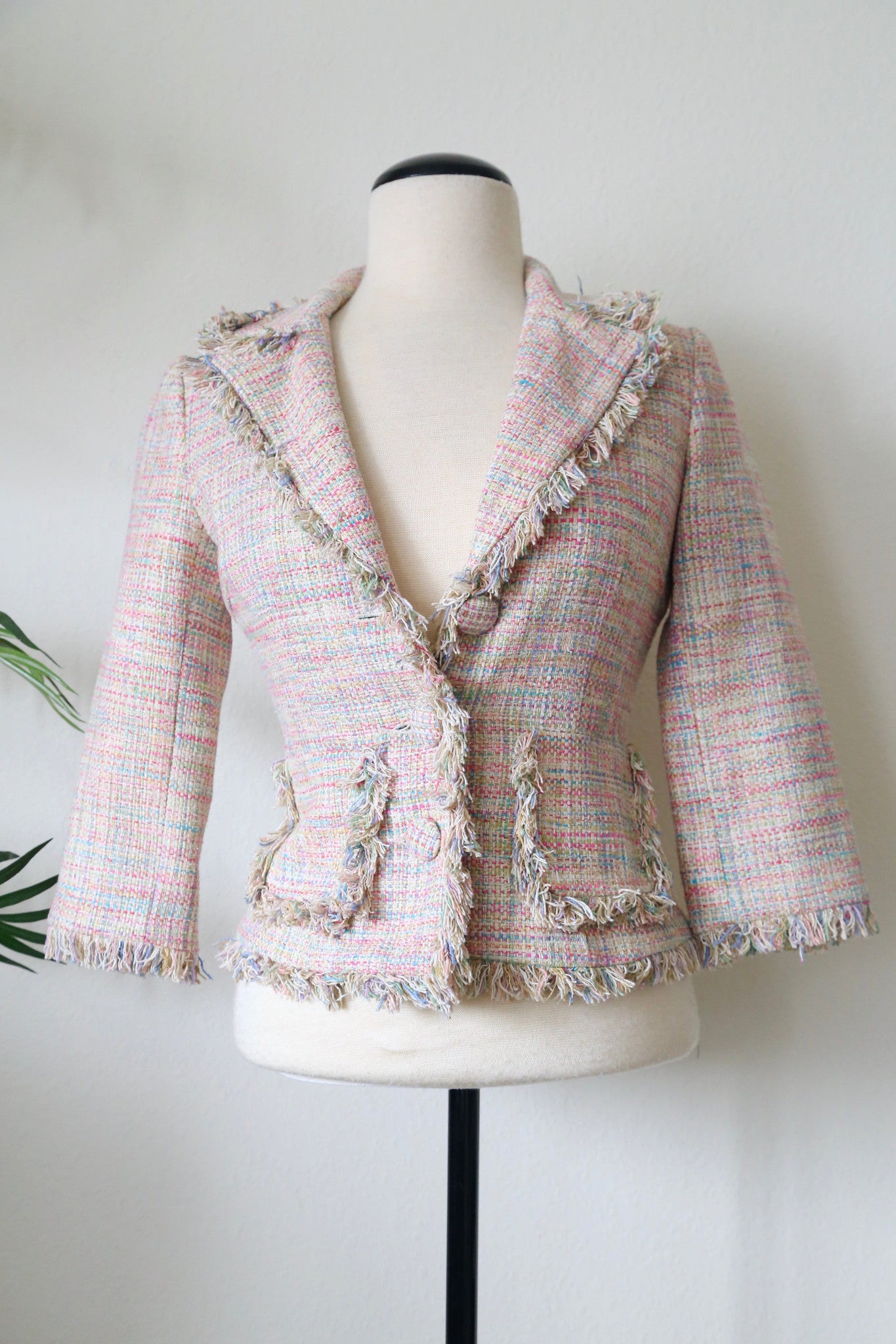Arden B Pastel Color Tweed Jacket – KTRcollection