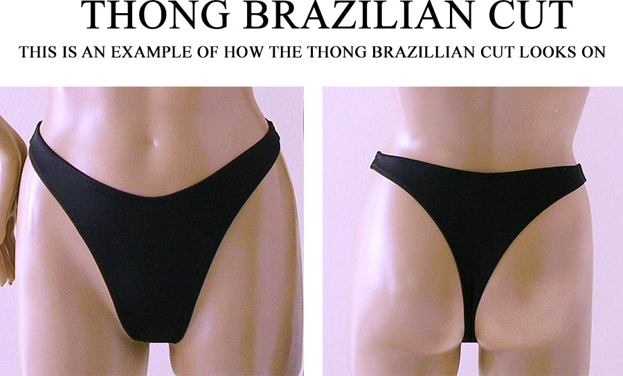 * MADE TO ORDER: Lace Up Tube Top & High Waisted Brazilian Cut Thong Bikini