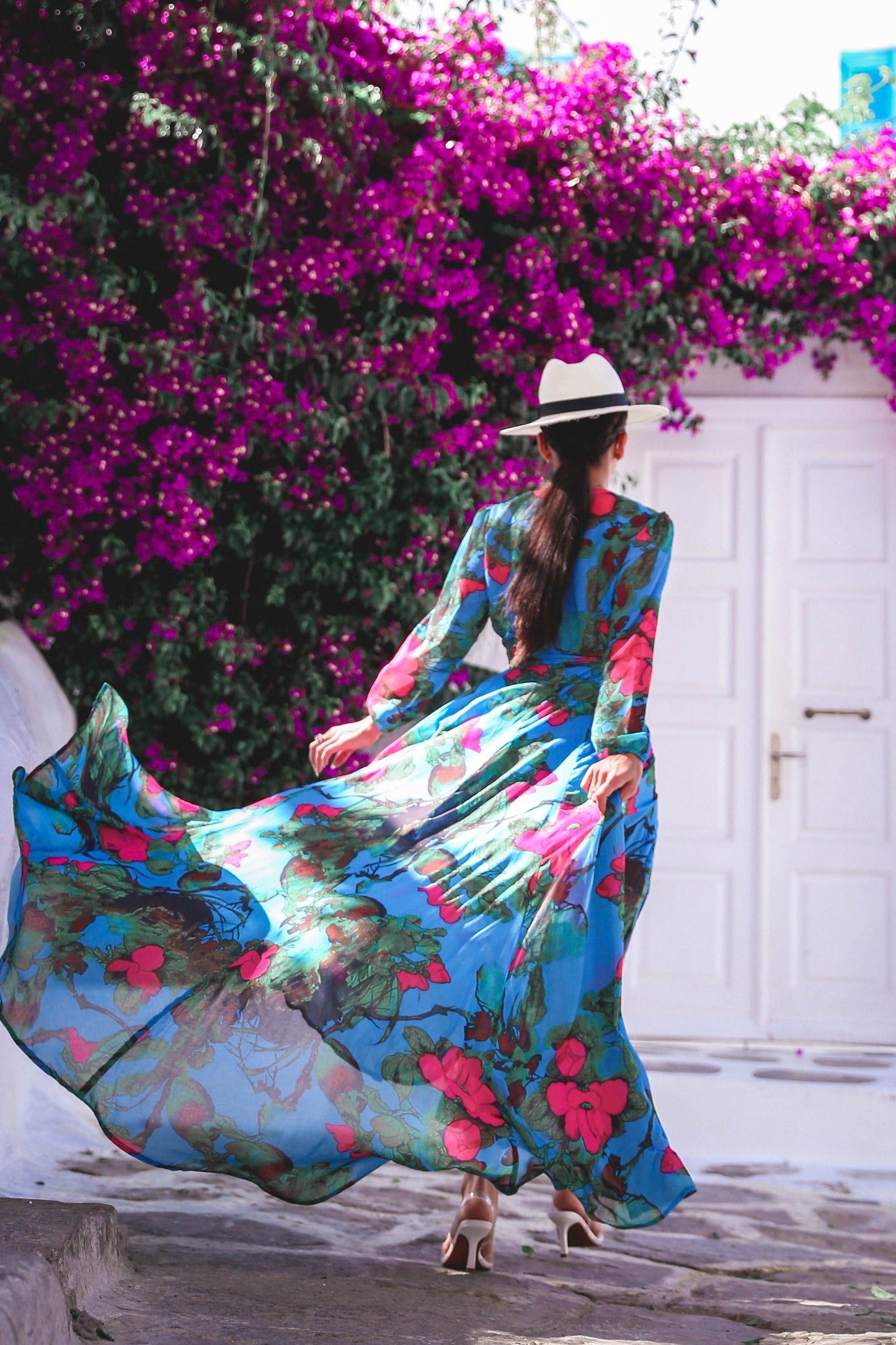 Summer Breeze Floral Wrap Maxi Dress