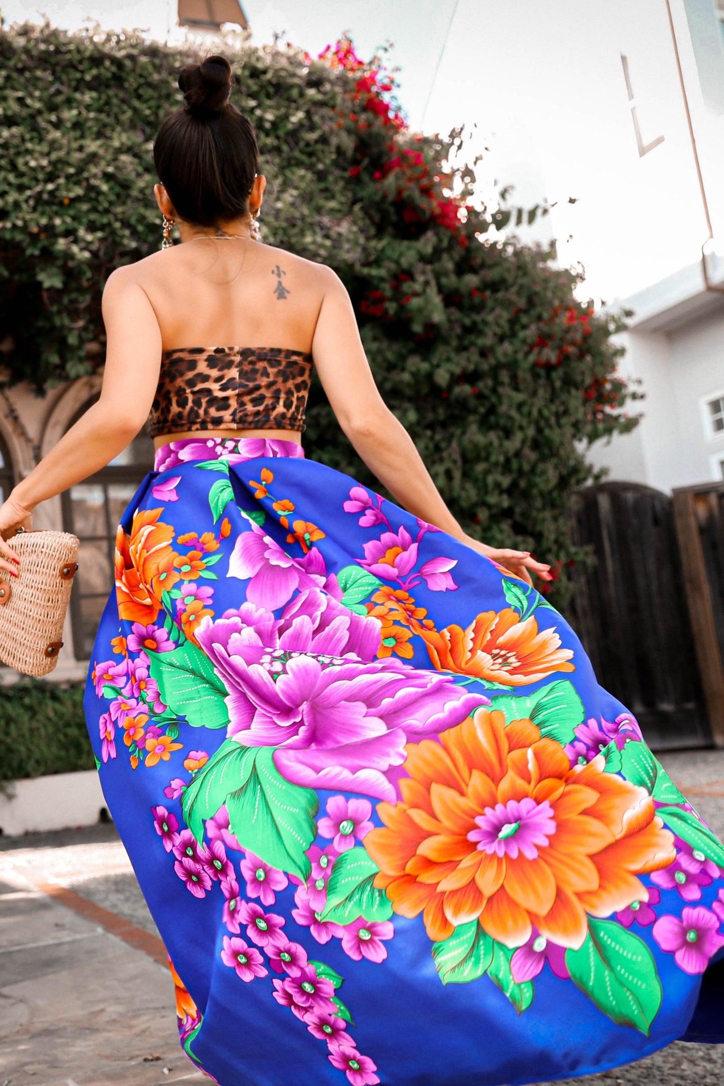 MADE TO ORDER: Flower Power Maxi Ball Skirt