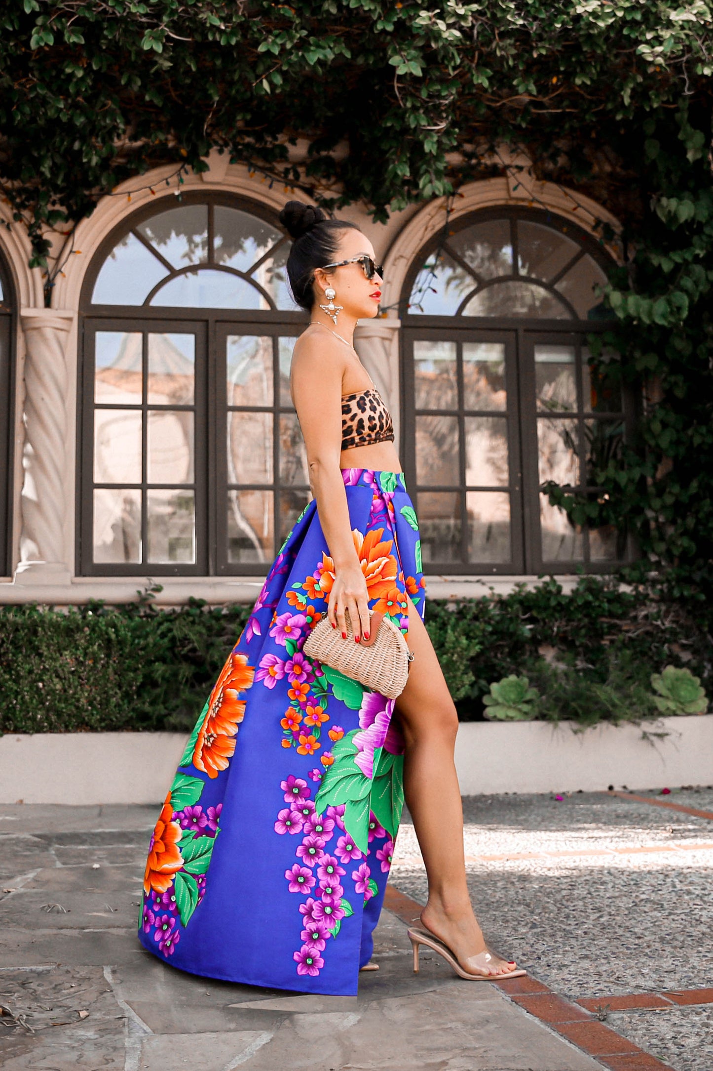 MADE TO ORDER: Flower Power Maxi Ball Skirt