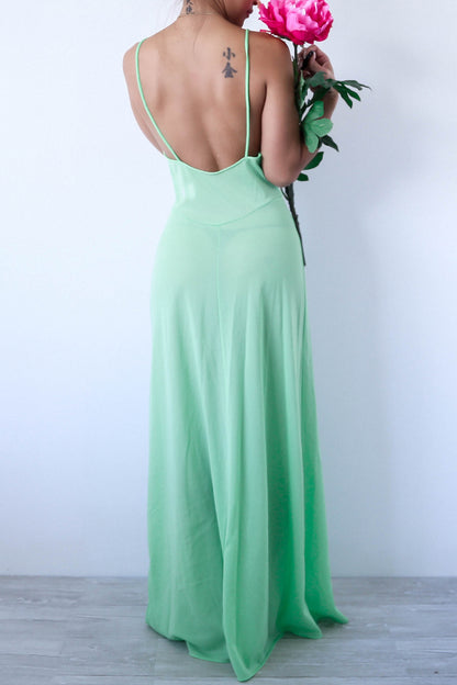 Mint Green Maxi Slip Dress