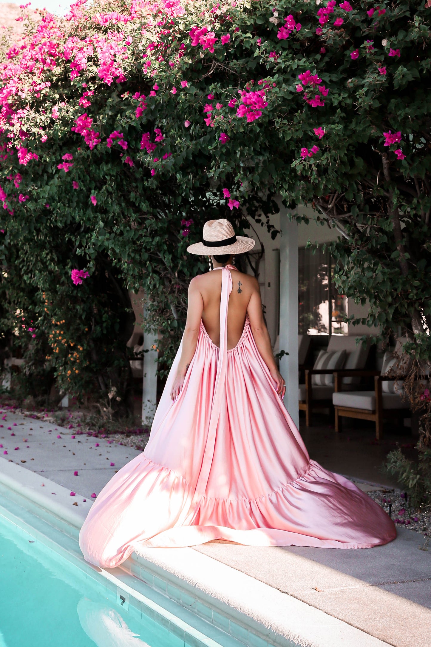 KITRI Olga Tie-Back Palm Springs Mini-Dress