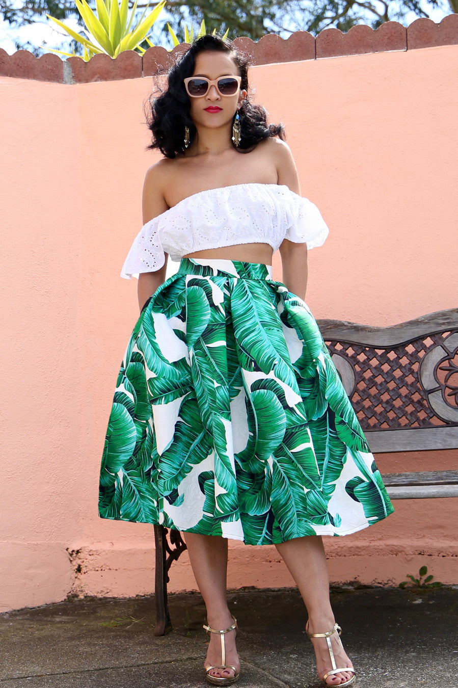 * MADE TO ORDER: The Palms Spring Midi Skirt