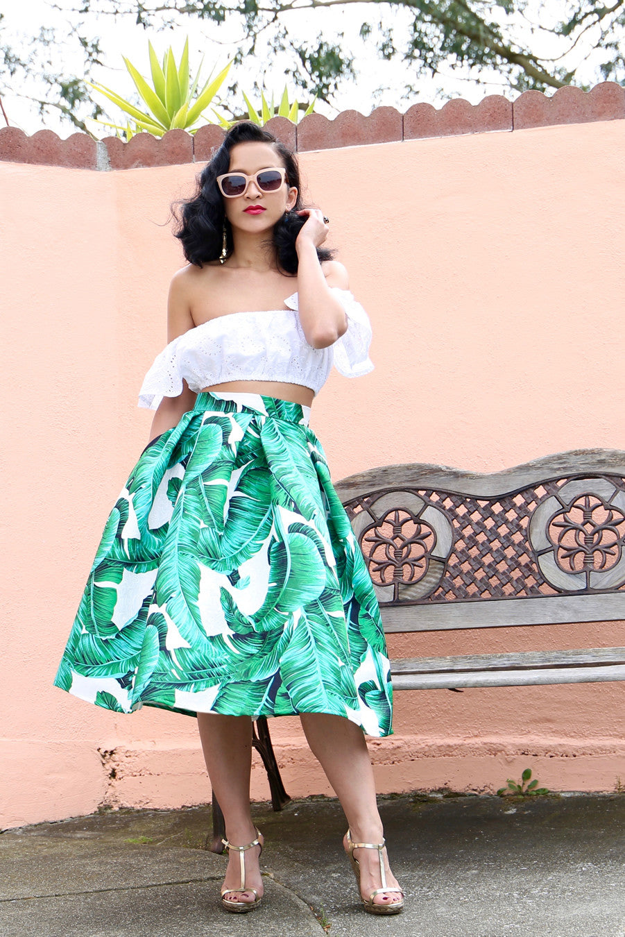 * MADE TO ORDER: The Palms Spring Midi Skirt